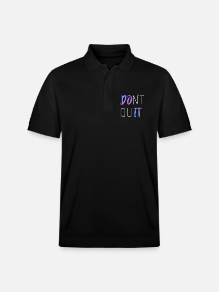 Don't Quit - Stanley/Stella Unisex Bio-Poloshirt PREPSTER - Schwarz