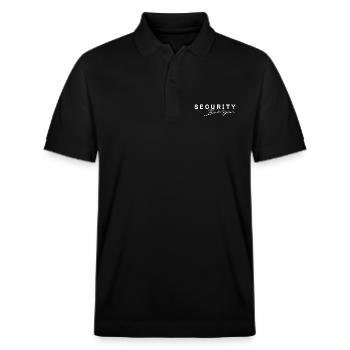 Security - Stanley/Stella Unisex Bio-Poloshirt PREPSTER - Schwarz - Vorne - Roxy (174cm) & Andy (188cm)