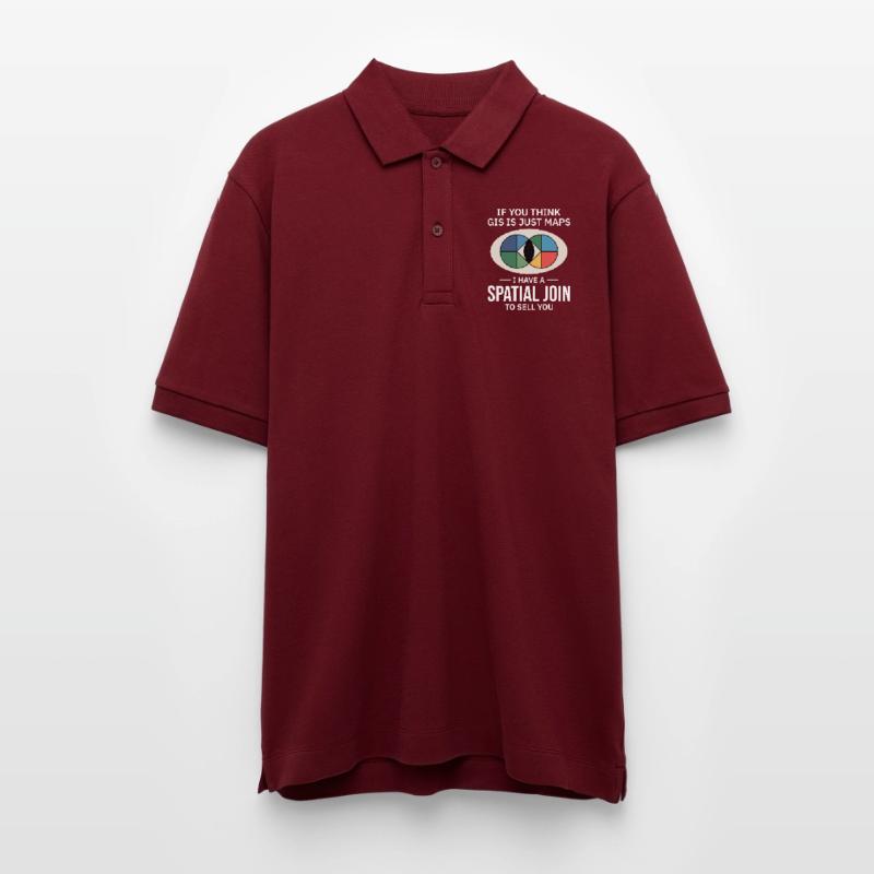 GIS Spatial Join Map Datenanalyse Stanley/Stella Unisex Bio-Poloshirt PREPSTER