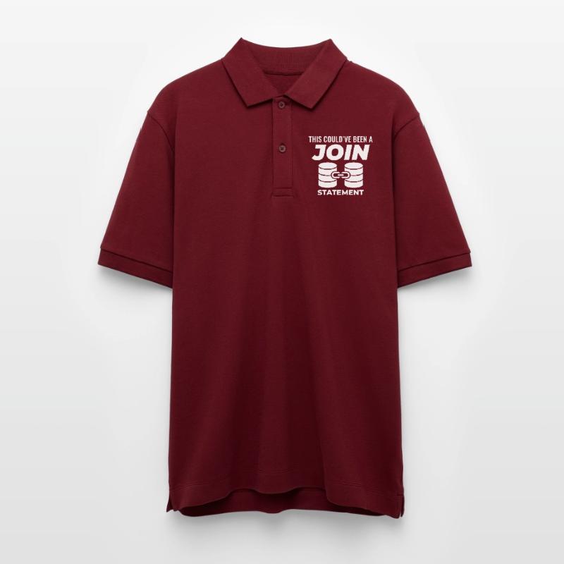 SQL Join Database Statement Programming Data Stanley/Stella Unisex Organic Polo Shirt PREPSTER