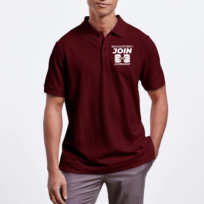 SQL Join Database Statement Programming Data Stanley/Stella Unisex Organic Polo Shirt PREPSTER