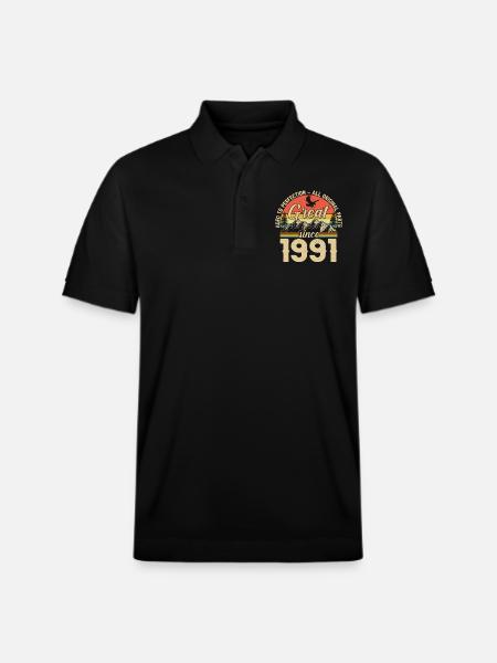 1991 - Un millésime Millésime - Polo PREPSTER bio Stanley/Stella Unisexe - noir