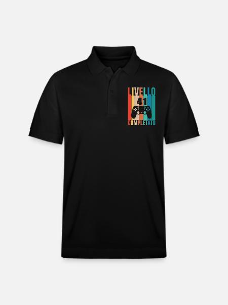 Level 41 - Stanley/Stella Unisex Organic Polo Shirt PREPSTER - black
