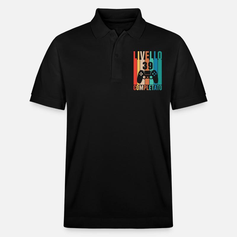 Stufe 39 - Stanley/Stella Unisex Bio-Poloshirt PREPSTER - Schwarz