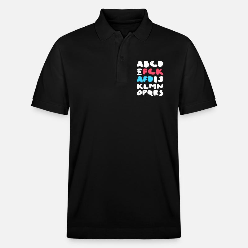 FCK AFD | Politisches Statement Design - Stanley/Stella Unisex Bio-Poloshirt PREPSTER - Schwarz