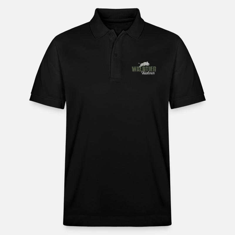 Waldtier Flüsterer - Stanley/Stella Unisex Bio-Poloshirt PREPSTER - Schwarz