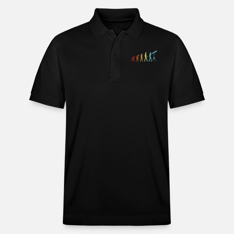 Astronomie Evolution Ciel étoilé Cosmologiste - Polo PREPSTER bio Stanley/Stella Unisexe - noir