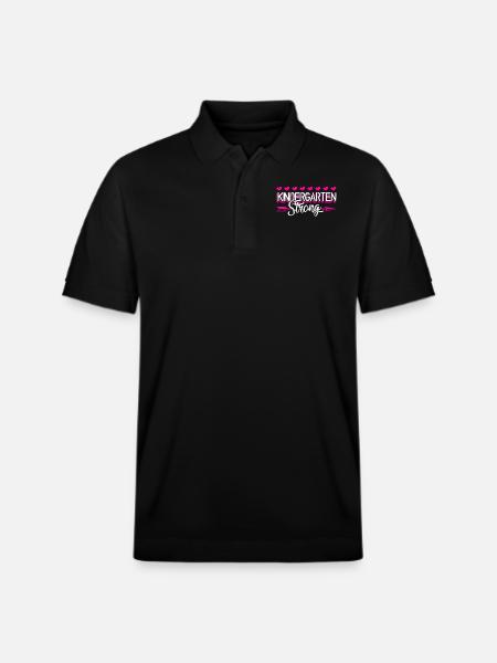 Kindergarten Teacher Kindergarten Strong - Stanley/Stella Unisex Organic Polo Shirt PREPSTER - black