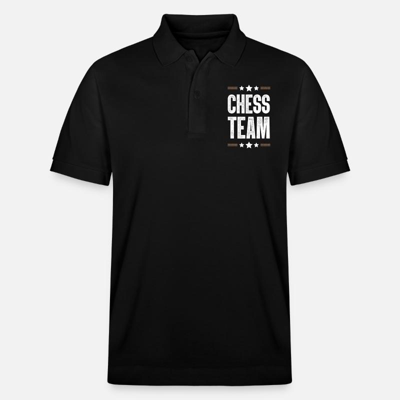 Chess Team - Stanley/Stella Unisex Bio-Poloshirt PREPSTER - Schwarz