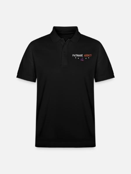 Skating addict - Stanley/Stella Unisex Organic Polo Shirt PREPSTER - black