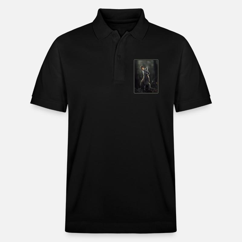 Wallabys Wallaby - Stanley/Stella Unisex Bio-Poloshirt PREPSTER - Schwarz