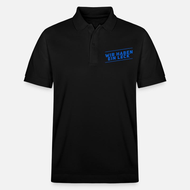 da ist ein Leck - Stanley/Stella Unisex Bio-Poloshirt PREPSTER - Schwarz