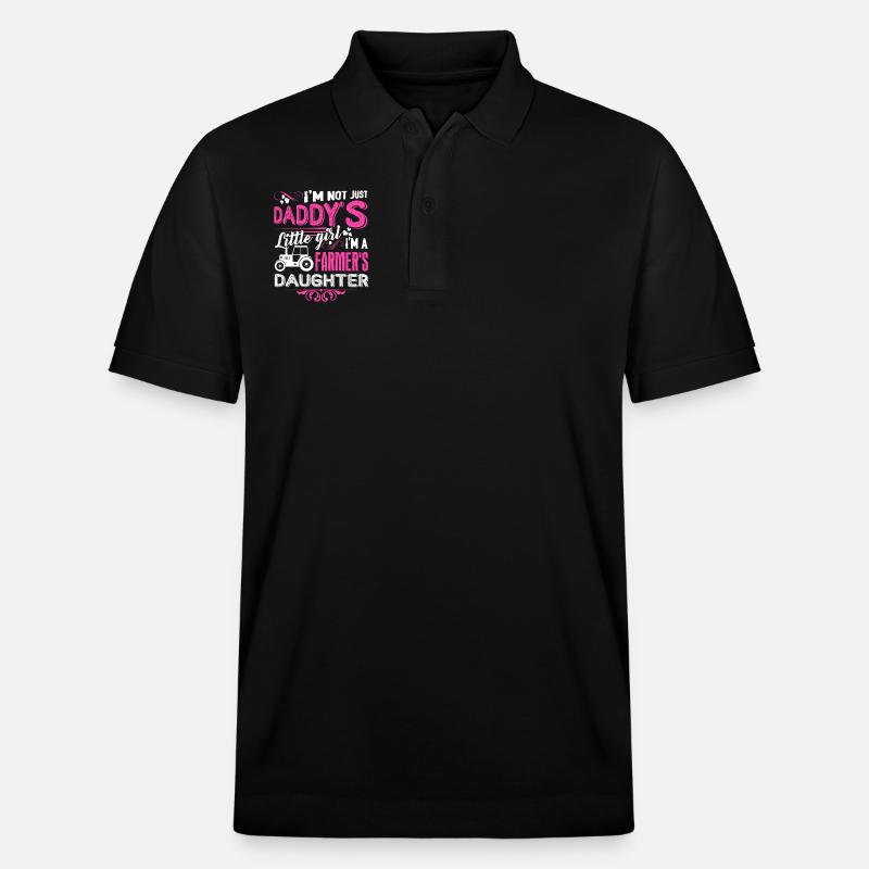 Bauer Ich bin eine Bauerntochter - Stanley/Stella Unisex Bio-Poloshirt PREPSTER - Schwarz