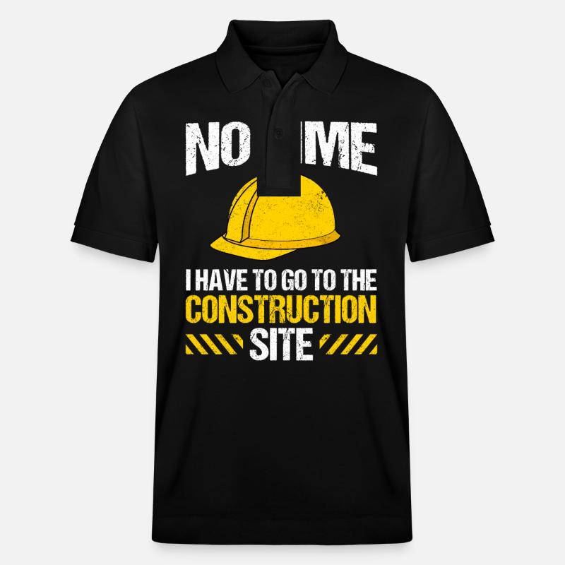Bagger Baggerfahrer Baustelle Arbeit - Stanley/Stella Unisex Bio-Poloshirt PREPSTER - Schwarz