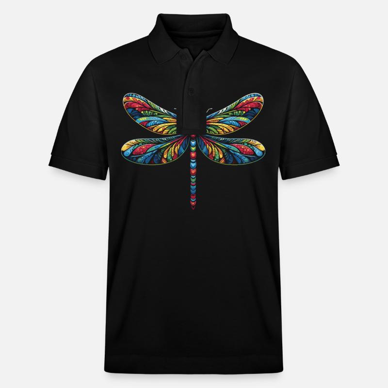 libellule libellules insectes nature - Polo PREPSTER bio Stanley/Stella Unisexe - noir