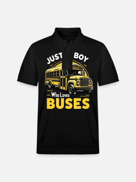 Bus Bus Driver School Bus - Stanley/Stella Unisex Organic Polo Shirt PREPSTER - black