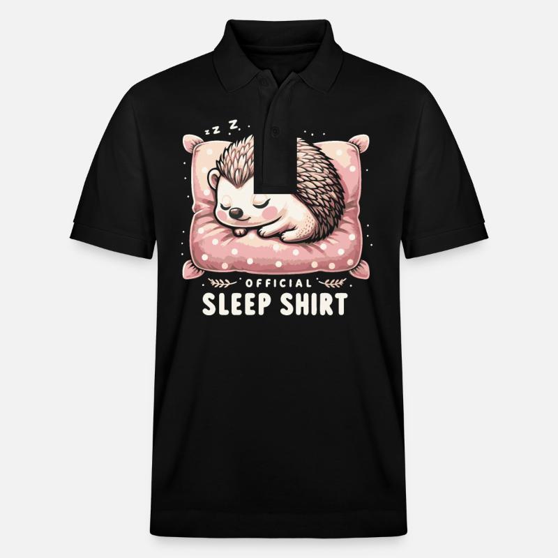 Hérisson, Piquant, Animal, Hérisson - Polo PREPSTER bio Stanley/Stella Unisexe - noir