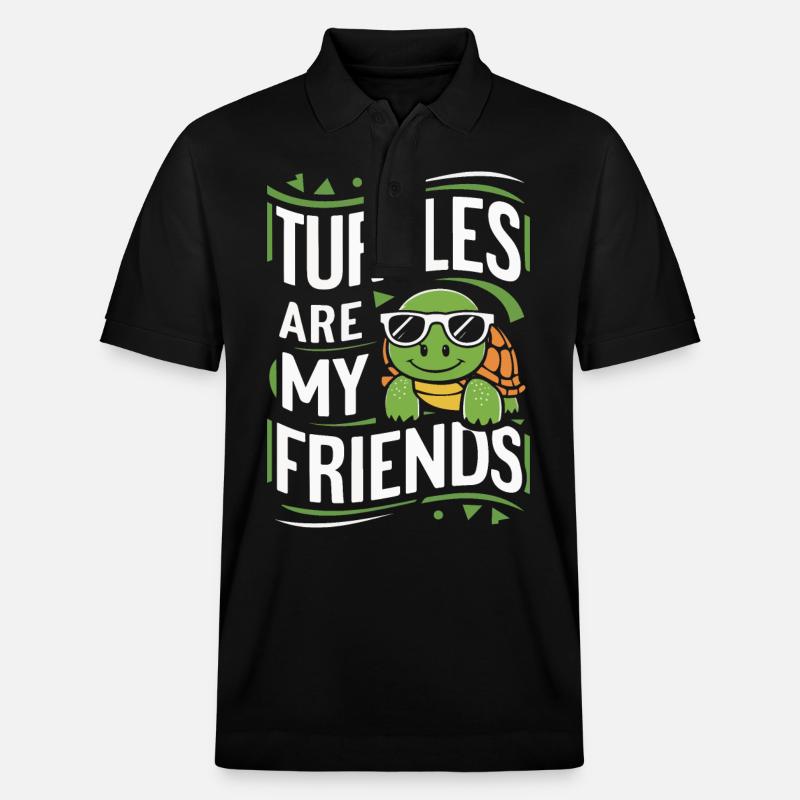 Grenouille Crapaud - Polo PREPSTER bio Stanley/Stella Unisexe - noir