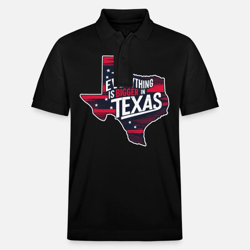 Texas State Texans Texas - Polo PREPSTER bio Stanley/Stella Unisexe - noir