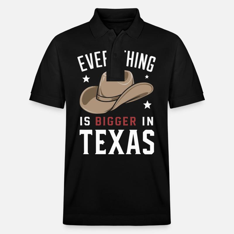 Texas State Texans Texas - Polo PREPSTER bio Stanley/Stella Unisexe - noir