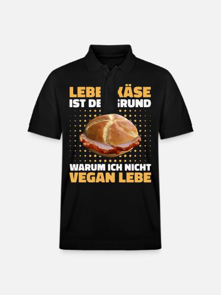 Leberkäs Bayern Leberkas Semmel Fleischkäse - Stanley/Stella PREPSTER økologisk unisex poloshirt - sort