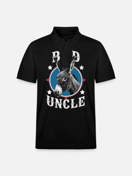 Uncle Fmilie Great-Uncle Uncle - Stanley/Stella Unisex Organic Polo Shirt PREPSTER - black
