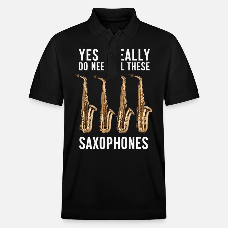 Saxophone Saxophone - Polo PREPSTER bio Stanley/Stella Unisexe - noir