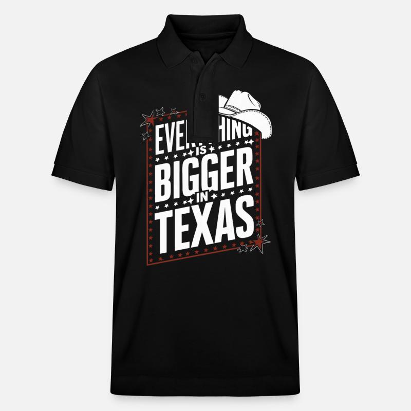 État du Texas Texans Texas - Polo PREPSTER bio Stanley/Stella Unisexe - noir