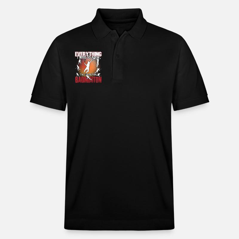 Badminton Is Everything - Stanley/Stella Unisex Organic Polo Shirt PREPSTER - black