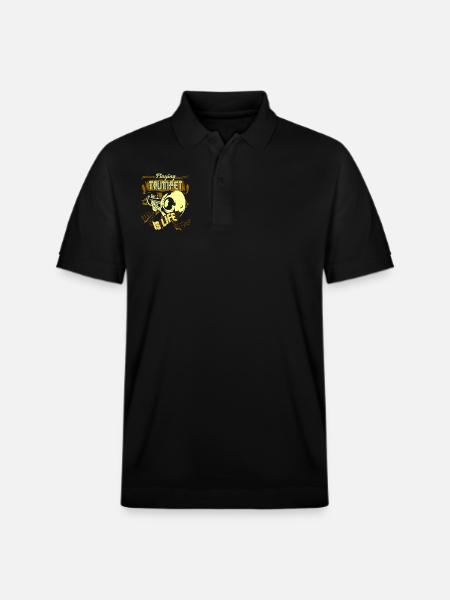Playing Trumpet Is Life - Stanley/Stella Unisex Organic Polo Shirt PREPSTER - black