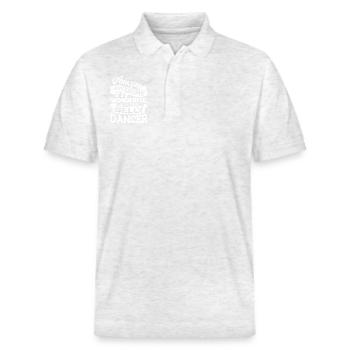 Belly Dance Amazing Belly Dancer - Stanley/Stella Unisex Organic Polo Shirt PREPSTER - heather white - Front - Roxy (174cm) & Andy (188cm)