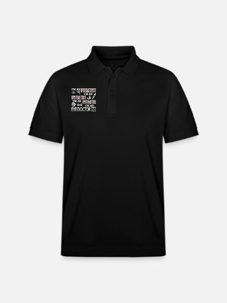 Optometrist Funny Optometrist - Stanley/Stella Unisex Organic Polo Shirt PREPSTER - black