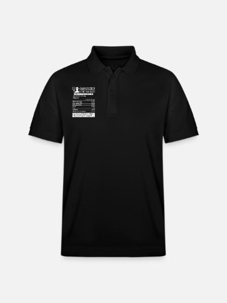 Agronomist Nutrition Facts - Stanley/Stella Unisex Organic Polo Shirt PREPSTER - black