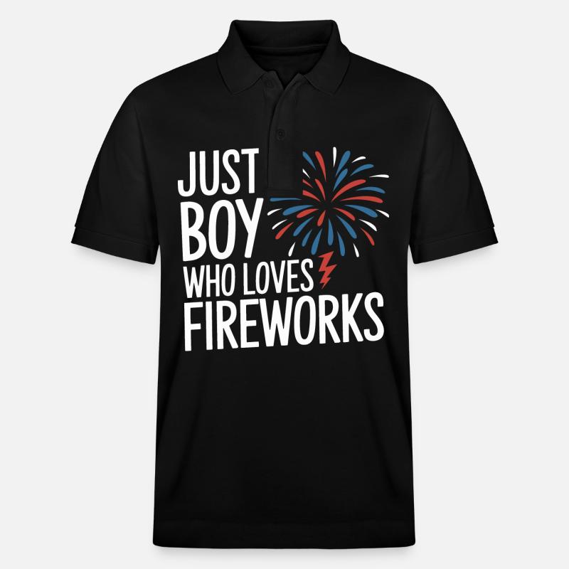 Pyrotechnics Fireworks Pyrotechnics - Stanley/Stella Unisex Organic Polo Shirt PREPSTER - black
