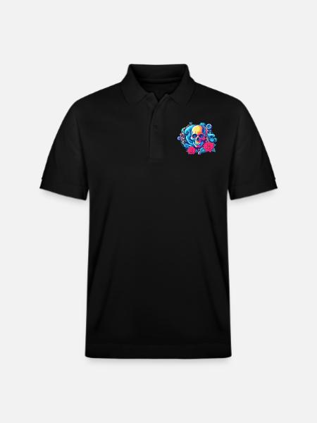 Skulls 'n' Roses - Hypnoeyes - Stanley/Stella Unisex Organic Polo Shirt PREPSTER - black