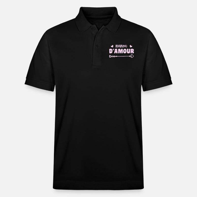 Nanou der Liebe - Stanley/Stella Unisex Bio-Poloshirt PREPSTER - Schwarz