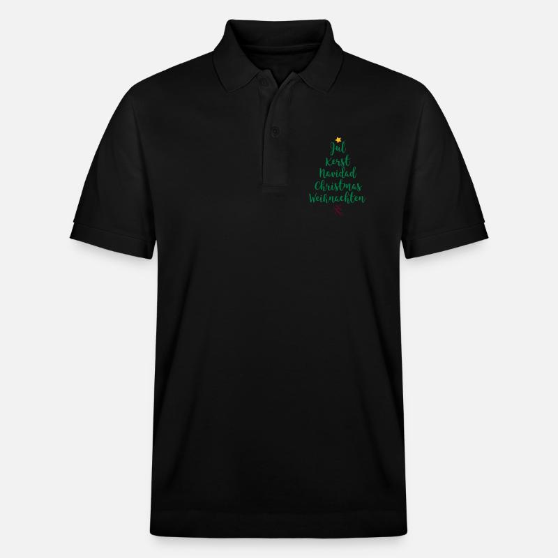 Arbre de Noël - Polo PREPSTER bio Stanley/Stella Unisexe - noir