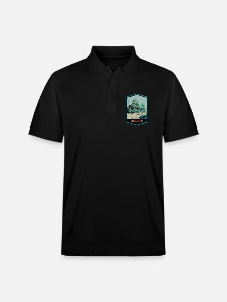 Illustration Dome of Berlin Cathedral - Stanley/Stella Unisex Organic Polo Shirt PREPSTER - black