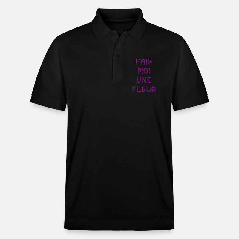 FAIS-MOI UNE FLEUR !  - Polo PREPSTER bio Stanley/Stella Unisexe - noir
