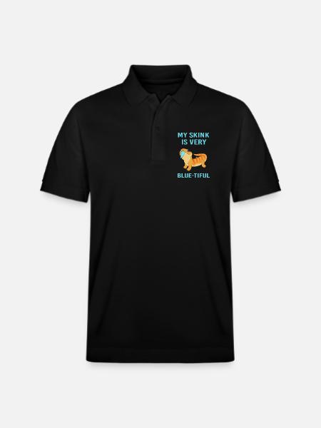 Lizard Blue Tongue - Stanley/Stella Unisex Organic Polo Shirt PREPSTER - black