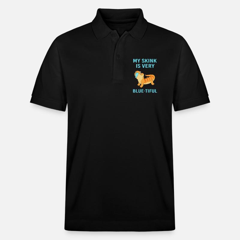 Eidechse Blau Zunge - Stanley/Stella Unisex Bio-Poloshirt PREPSTER - Schwarz