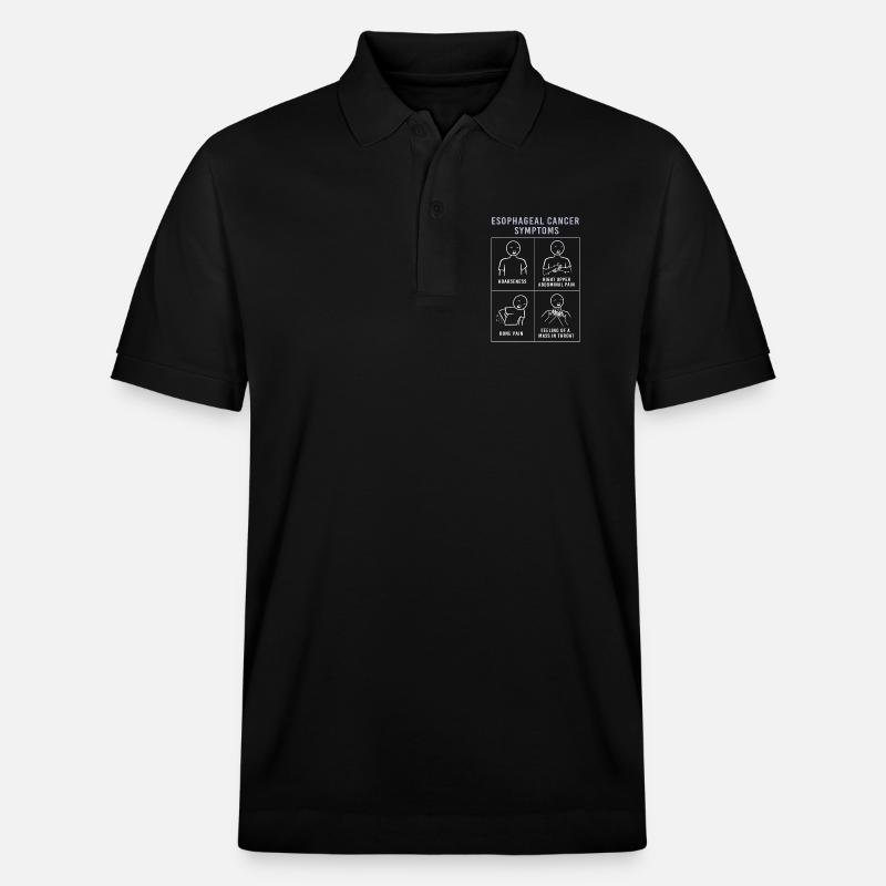 Krebs Speiseröhre Chemo Krebs-Überlebender - Stanley/Stella Unisex Bio-Poloshirt PREPSTER - Schwarz