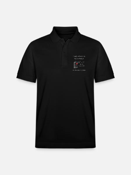 Fear of Audience – Cartoon Scene - Stanley/Stella Unisex Organic Polo Shirt PREPSTER - black