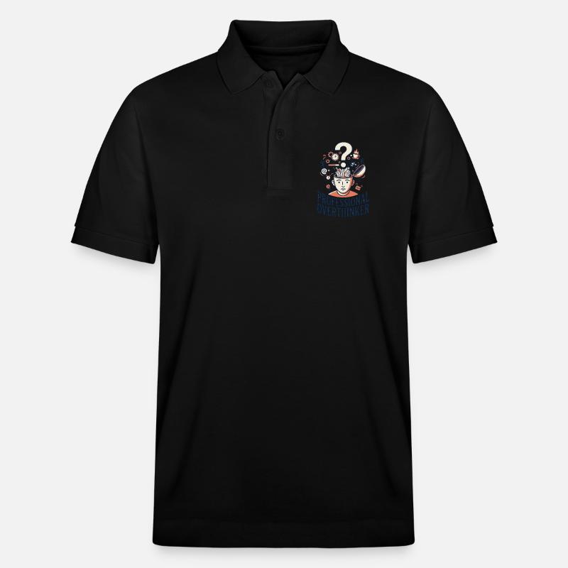 Penseur professionnel - Polo PREPSTER bio Stanley/Stella Unisexe - noir