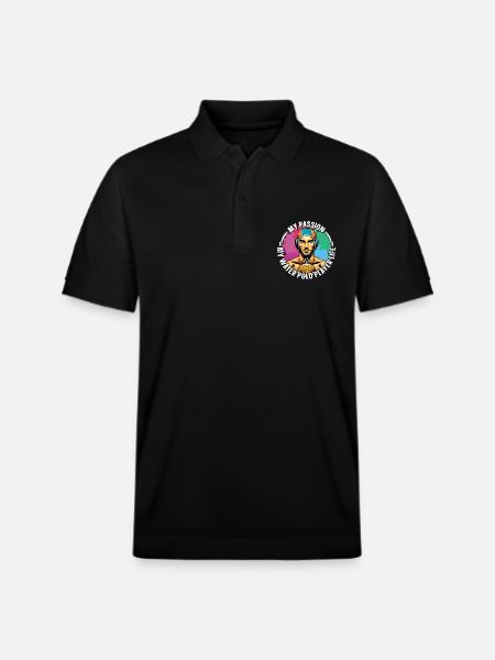 Vandpolo Min passion Min vandpolomålmand - Stanley/Stella PREPSTER økologisk unisex poloshirt - sort