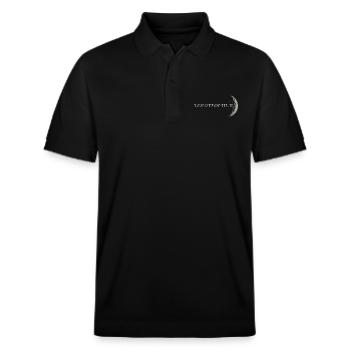 MOONCHILD - Statement Print Mondkinder Universum - Stanley/Stella Unisex Bio-Poloshirt PREPSTER - Schwarz - Vorne - Roxy (174cm) & Andy (188cm)