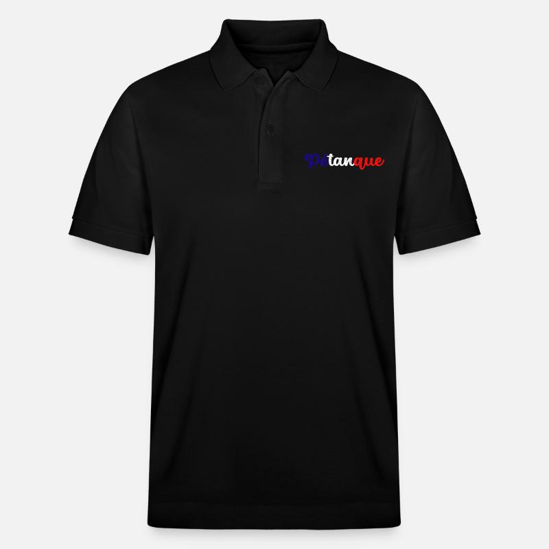 Petanque, for bowling - Stanley/Stella Unisex Organic Polo Shirt PREPSTER - black