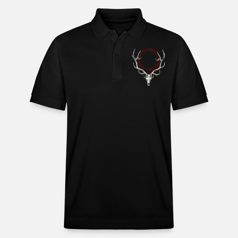 Cerf - Polo PREPSTER bio Stanley/Stella Unisexe - noir