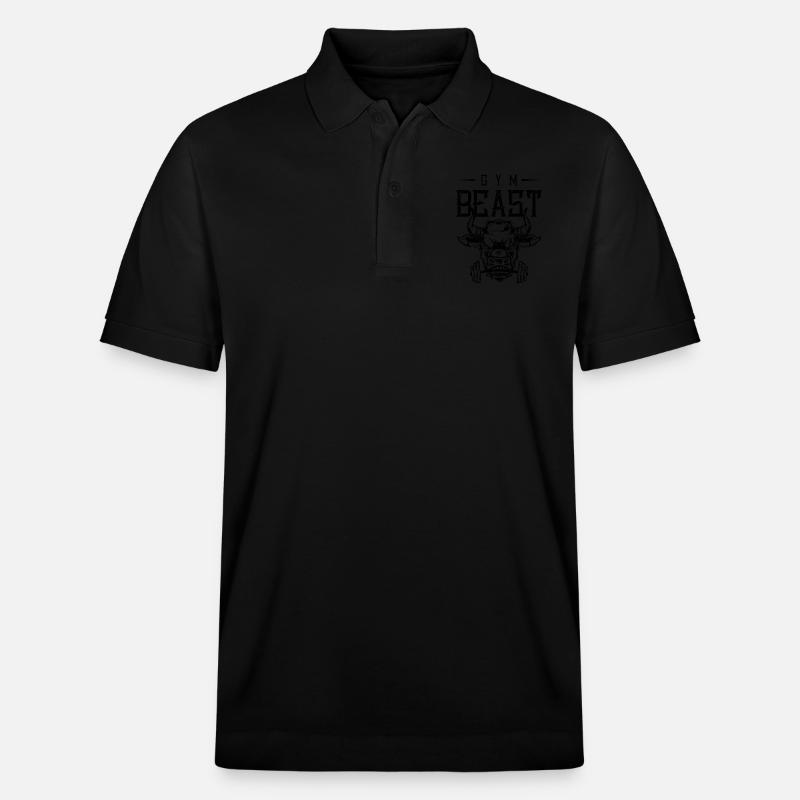 séance d'entraînement gym beast - Polo PREPSTER bio Stanley/Stella Unisexe - noir