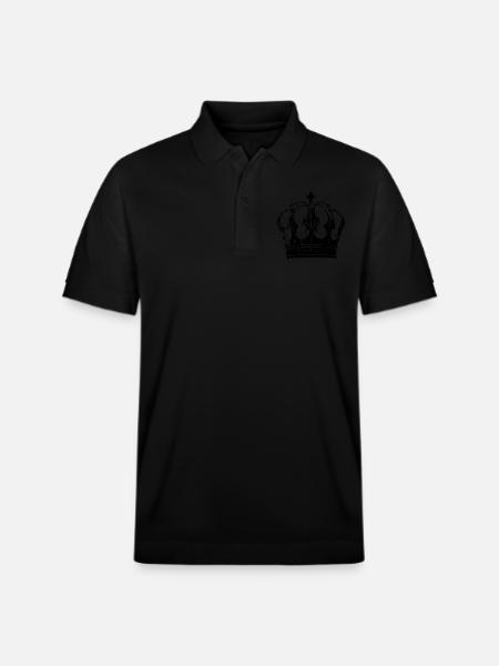Crown Symbol - Stanley/Stella Unisex Organic Polo Shirt PREPSTER - black